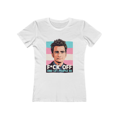 LET PEOPLE BE [Australian-Printed] - Women's The Boyfriend Tee