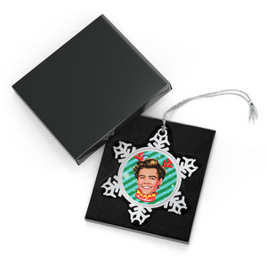 Harry Christmas! - Pewter Snowflake Ornament