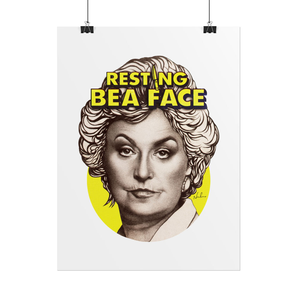 RESTING BEA FACE - Rolled Posters