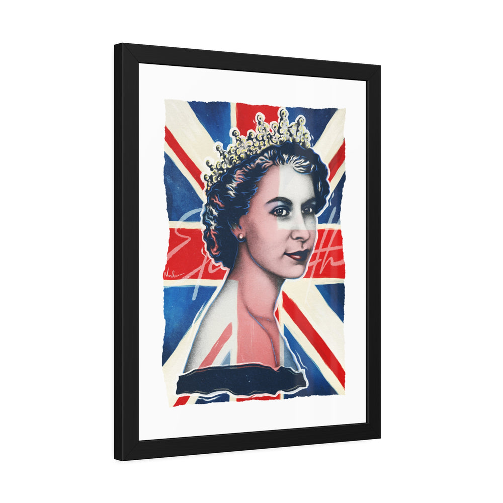 Queen Elizabeth - Framed Paper Posters