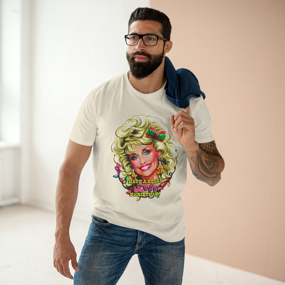 Have A Holly Dolly Christmas! [Australian-Printed] - Men's Staple Tee