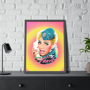 TOXIC [Coloured-BG] - Framed Paper Posters