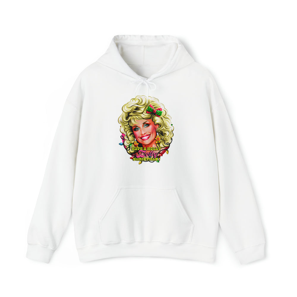 Have A Holly Dolly Christmas! [Australian-Printed] - Unisex Heavy Blend™ Hooded Sweatshirt