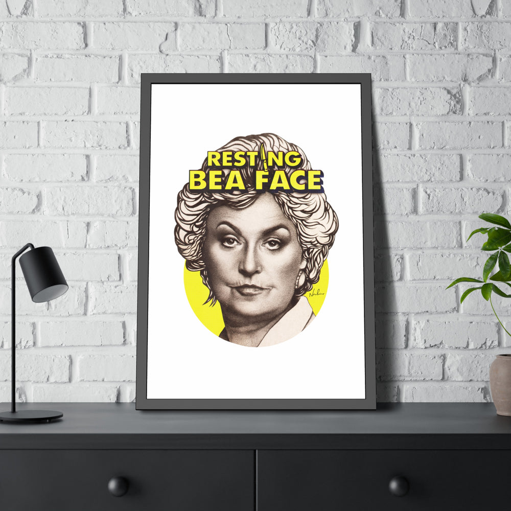 RESTING BEA FACE - Framed Paper Posters