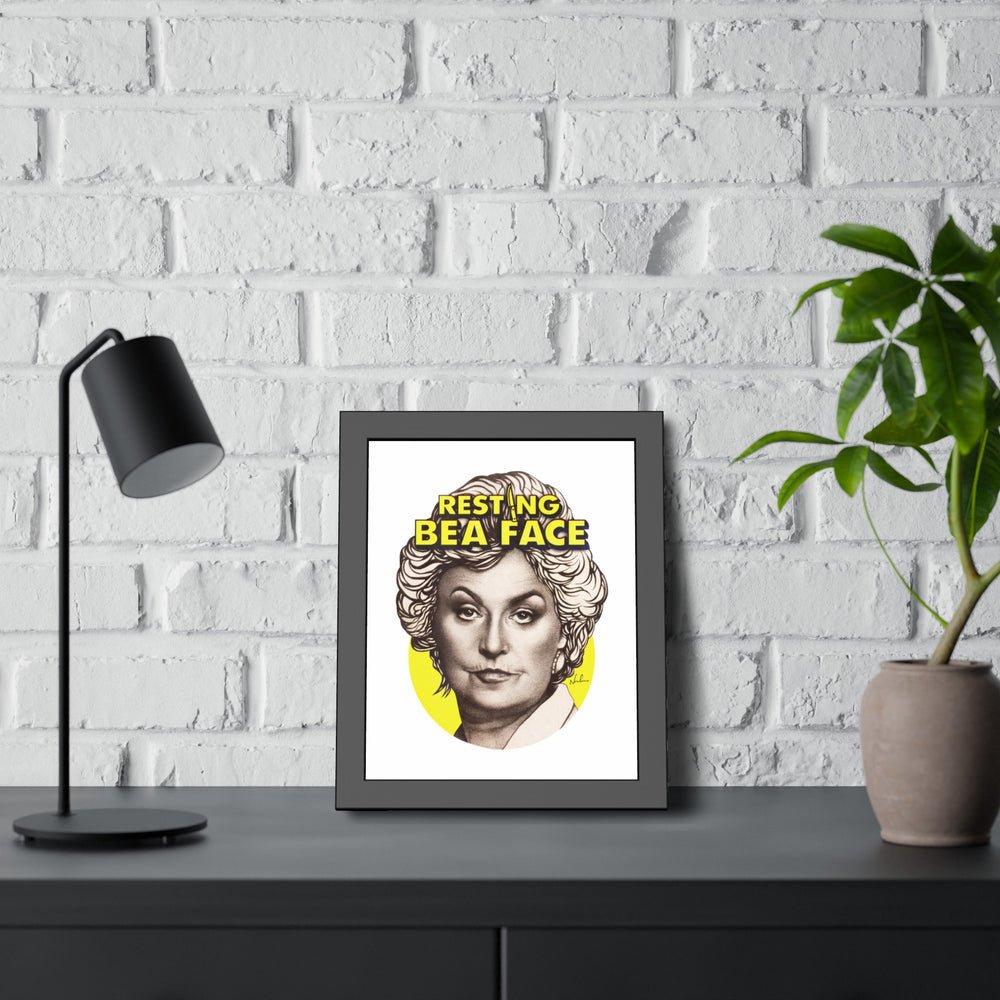 RESTING BEA FACE - Framed Paper Posters