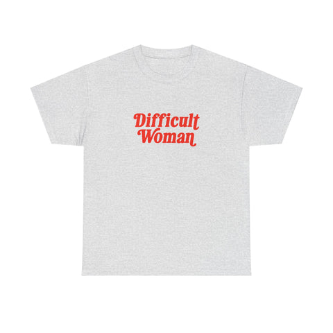 Difficult Woman (text) [Australian-Printed] - Unisex Heavy Cotton Tee