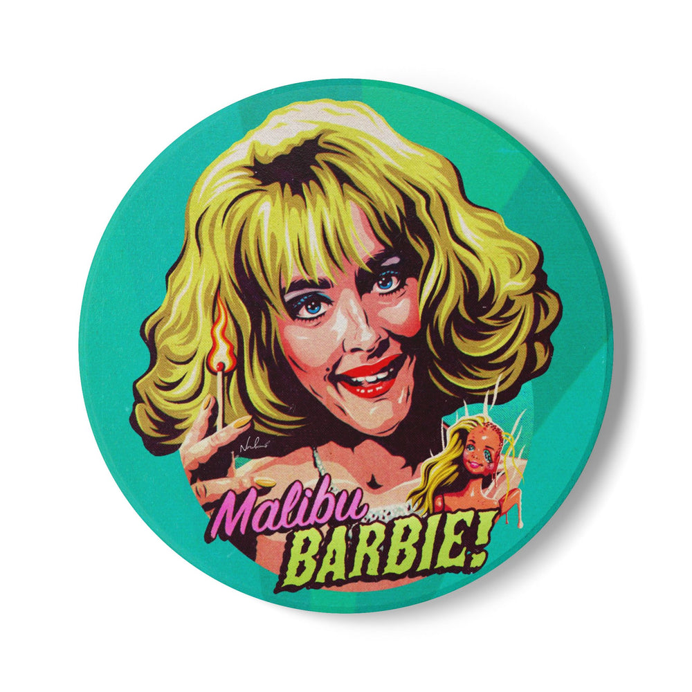 MALIBU BARBIE! - Ceramic Coaster