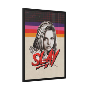 SLAY [Coloured-BG] - Framed Paper Posters