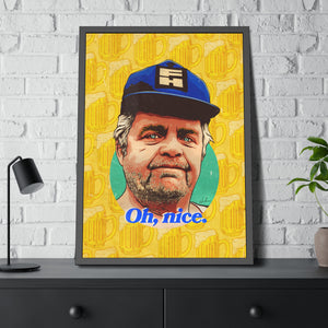 OH, NICE [Coloured-BG] - Framed Paper Posters