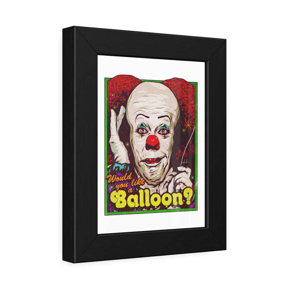 Would You Like A Balloon? - Framed Paper Posters