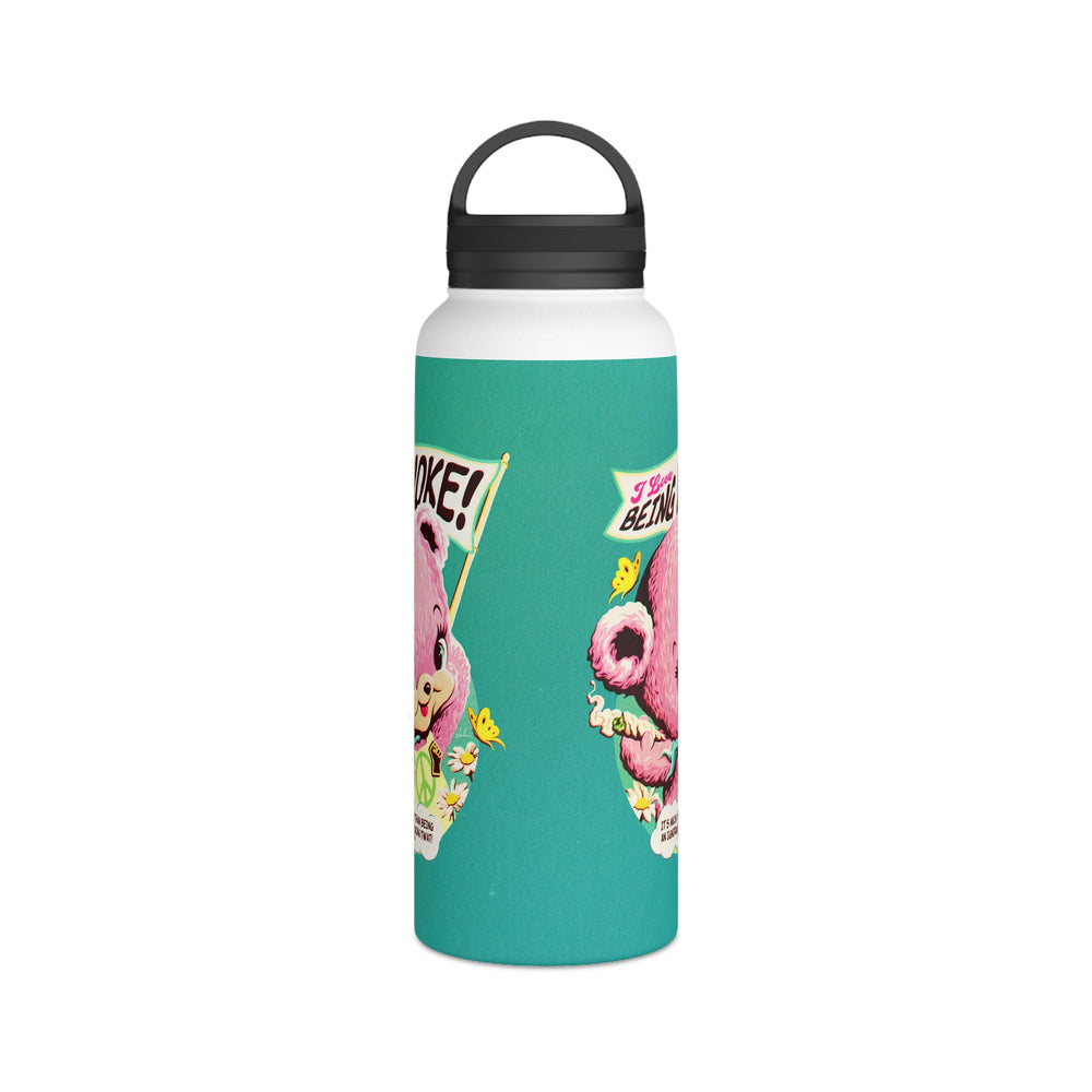 I Love Being Woke - Stainless Steel Water Bottle, Handle Lid