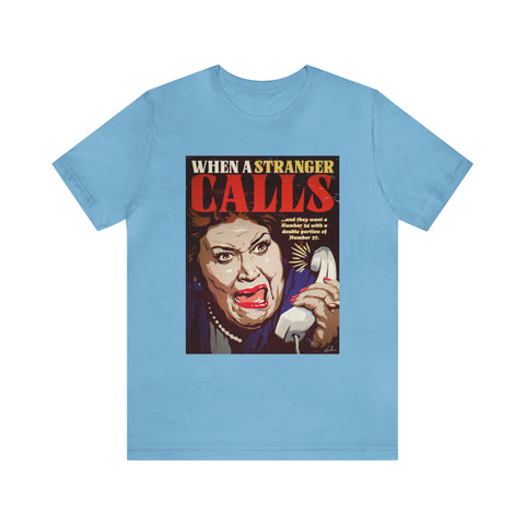 When A Stranger Calls [UK-Printed] - Unisex Jersey Short Sleeve Tee