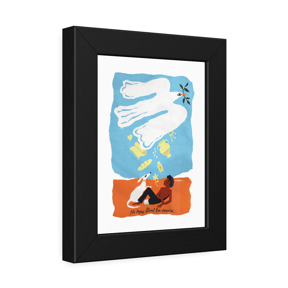 No More Blood For Empire - Framed Paper Posters