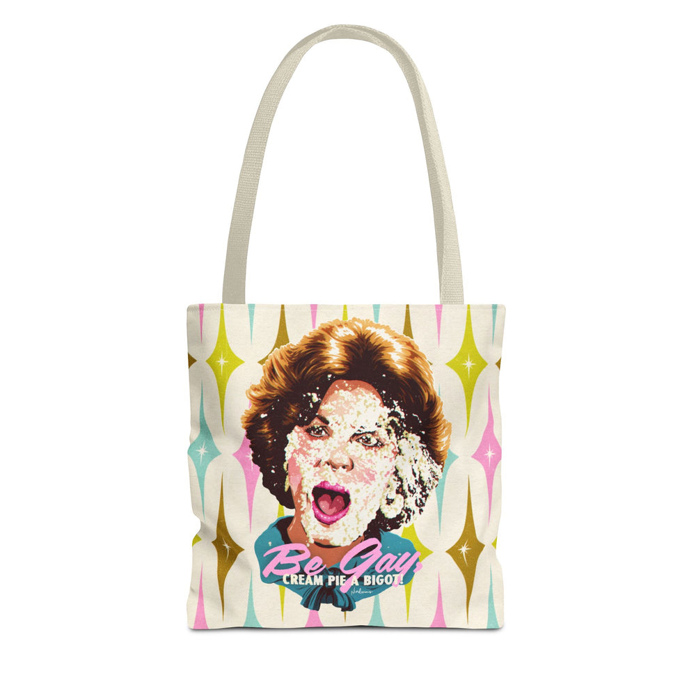 Be Gay, Cream Pie A Bigot! [US-Printed] - Tote Bag (AOP)