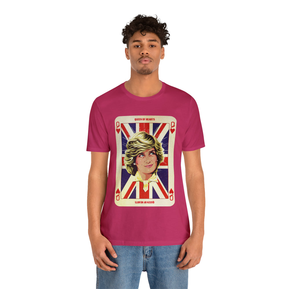 Queen Of Hearts [UK-Printed] - Unisex Jersey Short Sleeve Tee