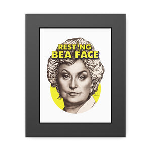 RESTING BEA FACE - Framed Paper Posters