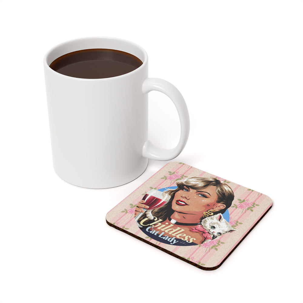 Childless Cat Lady - Cork Back Coaster