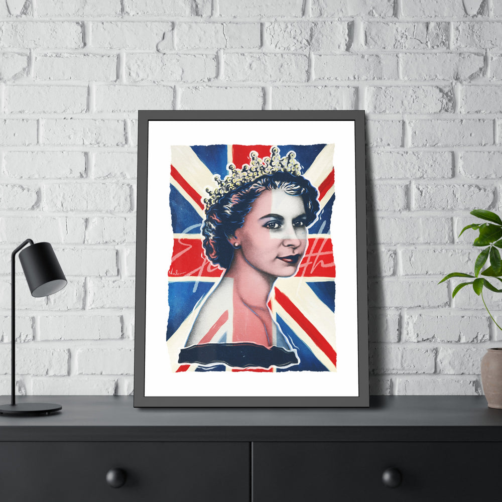 Queen Elizabeth - Framed Paper Posters