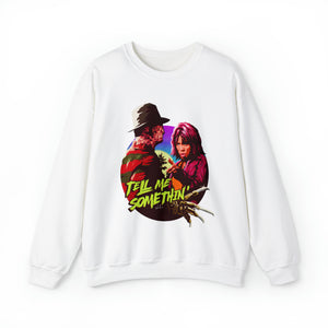 Tell Me Somethin'  [Australian-Printed] - Unisex Heavy Blend™ Crewneck Sweatshirt