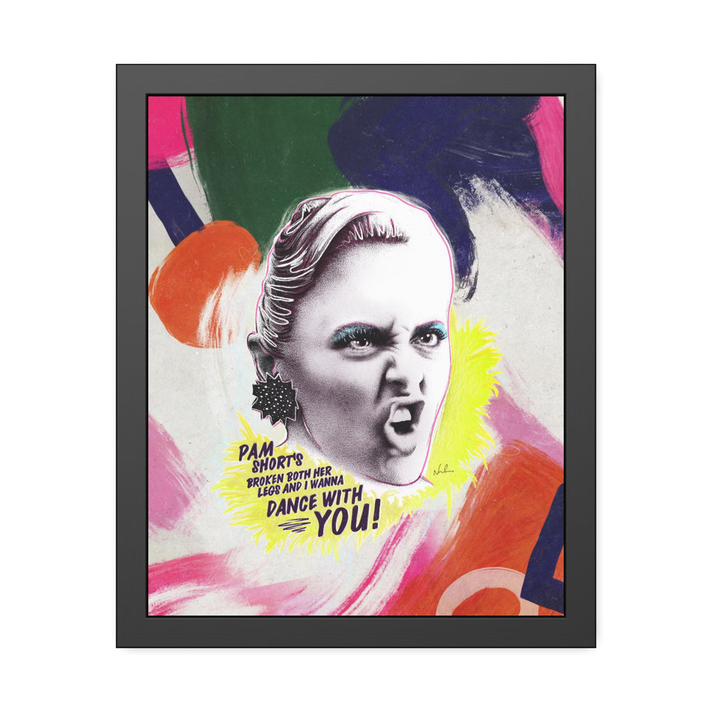 LIZ HOLT [Coloured-BG] - Framed Paper Posters