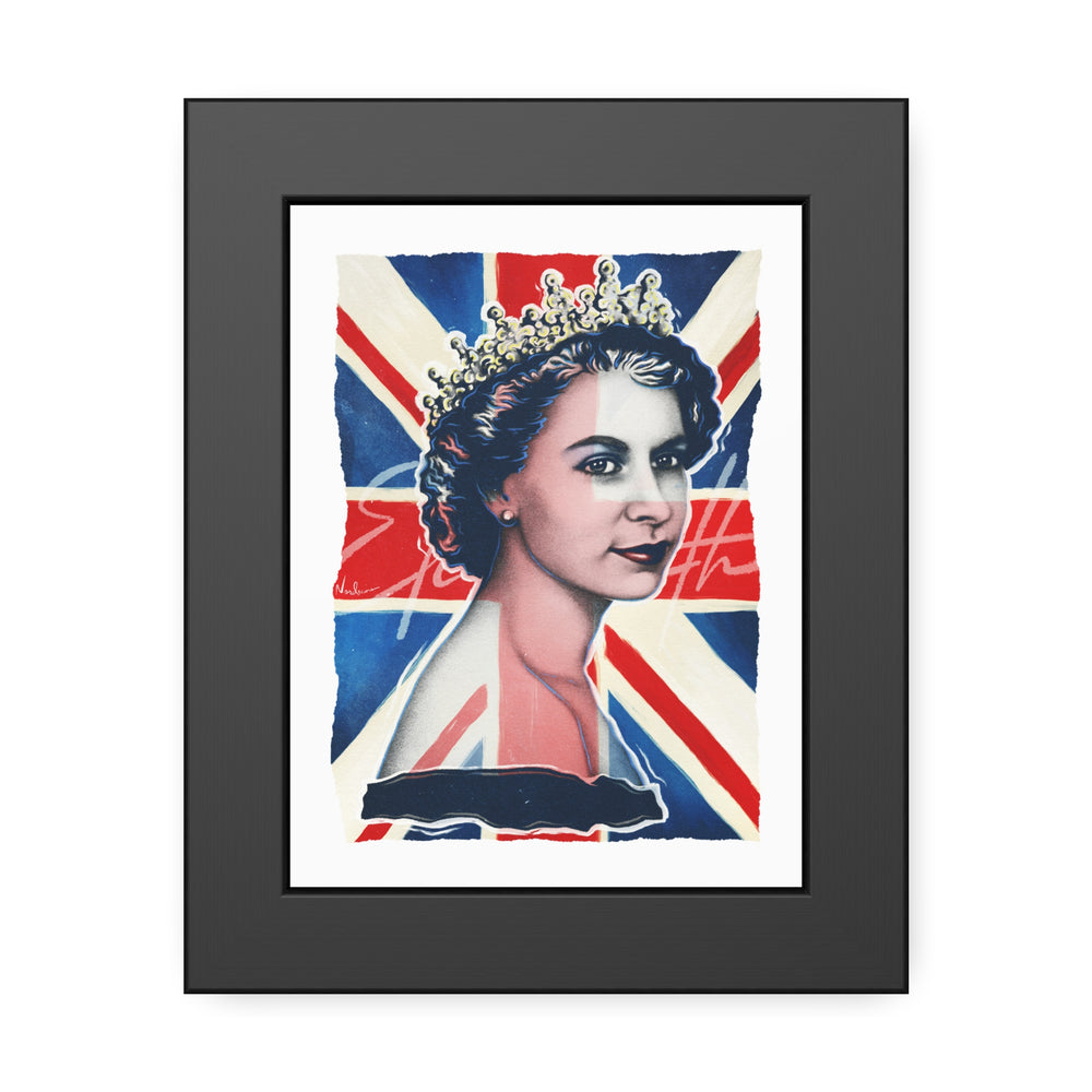 Queen Elizabeth - Framed Paper Posters