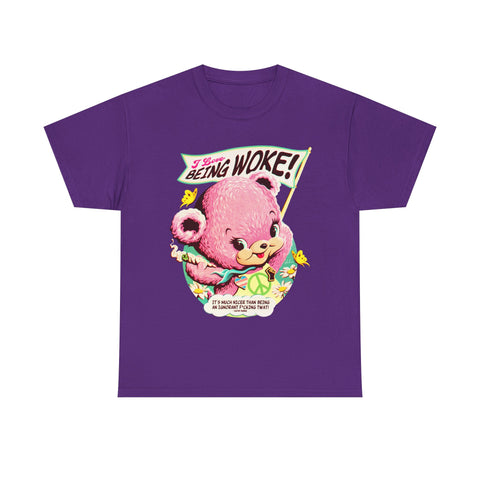 I Love Being Woke [UK-Printed] - Unisex Heavy Cotton Tee (New)