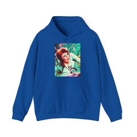 GALACTIC BOWIE [Australian-Printed] - Unisex Heavy Blend™ Hooded Sweatshirt