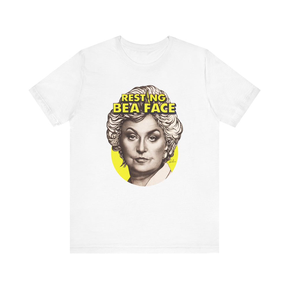 RESTING BEA FACE [UK-Printed] - Unisex Jersey Short Sleeve Tee