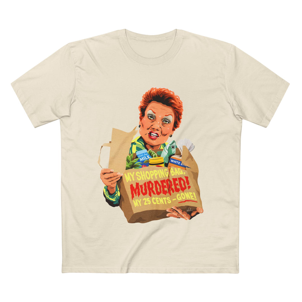 My Shopping Bag, Murdered! [Australian-Printed] Men's Staple Tee