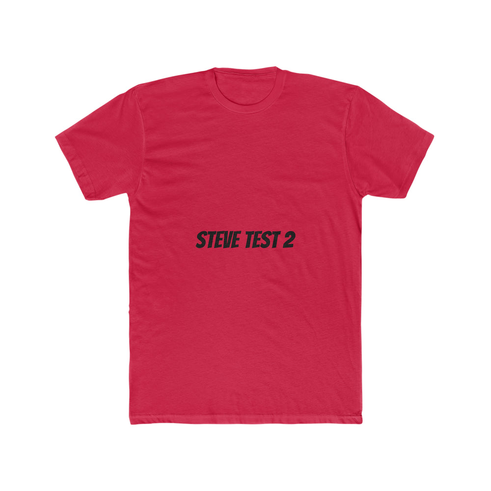 Steve Test 2 with Manual Change Men's Cotton Crew Tee