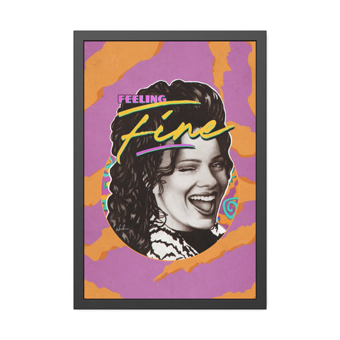 Feeling Fine [Coloured-BG] - Framed Paper Posters
