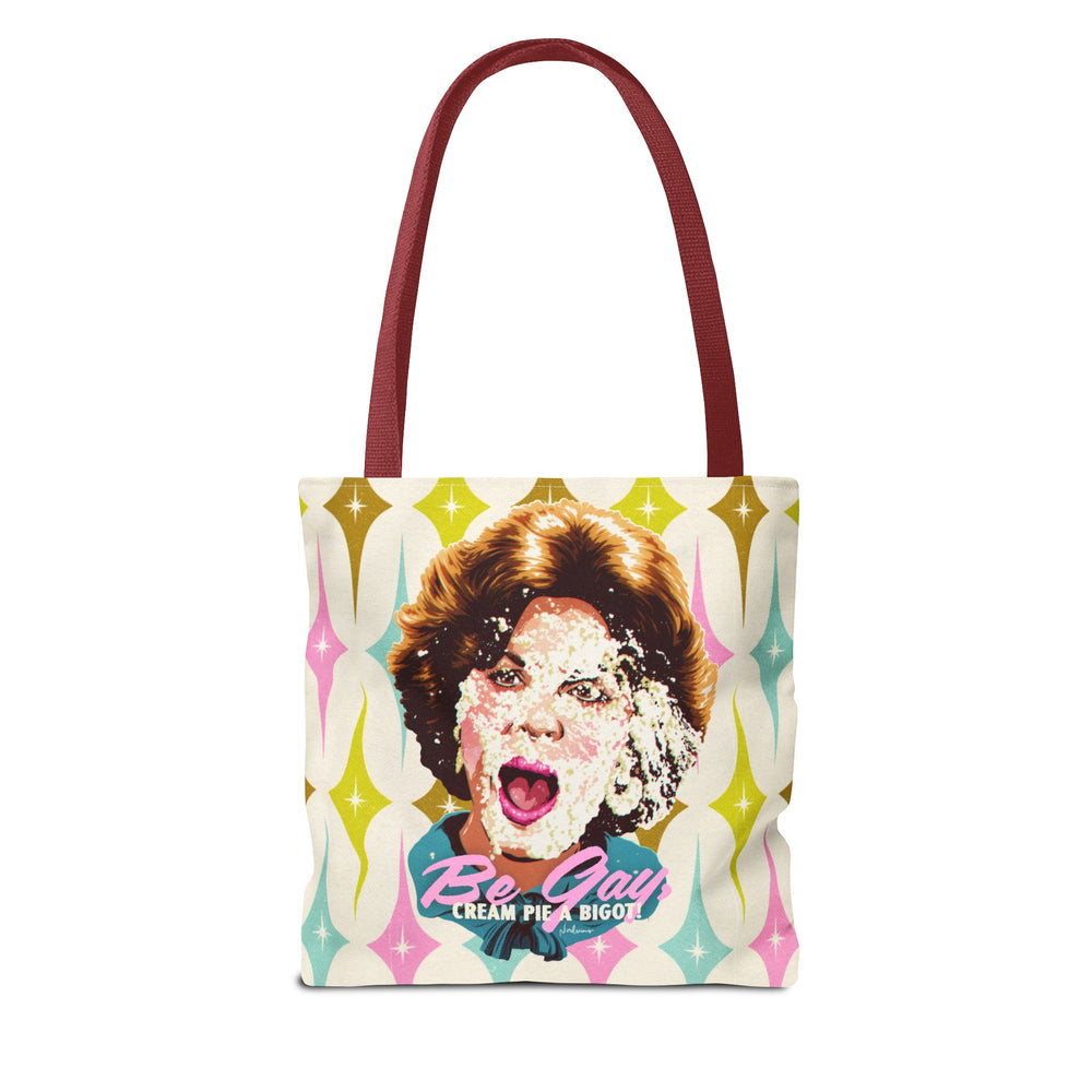 Be Gay, Cream Pie A Bigot! [US-Printed] - Tote Bag (AOP)