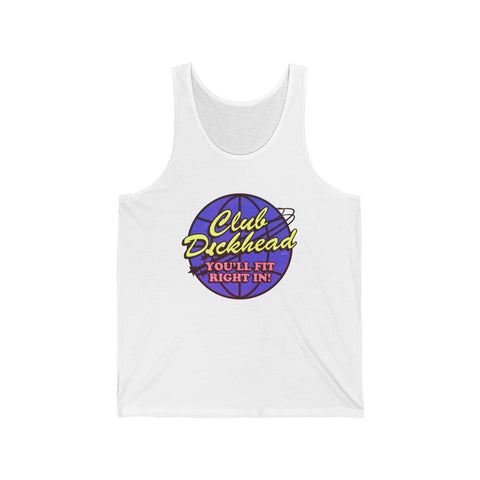 CLUB DICKHEAD [US-Printed] - Unisex Jersey Tank - Unisex Jersey Tank