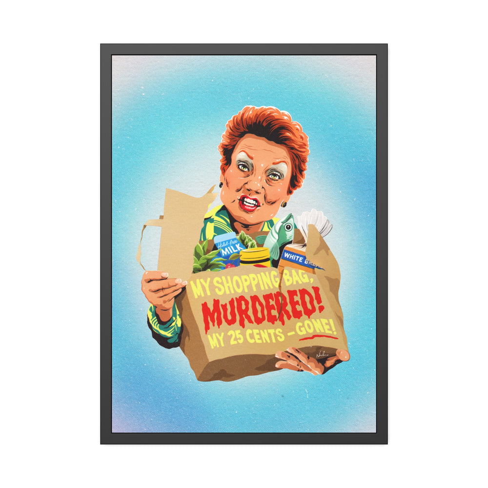 My Shopping Bag, Murdered! - Framed Paper Posters