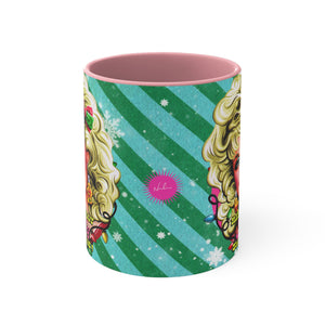 Have A Holly Dolly Christmas! - 11oz Accent Mug (Australian Printed)