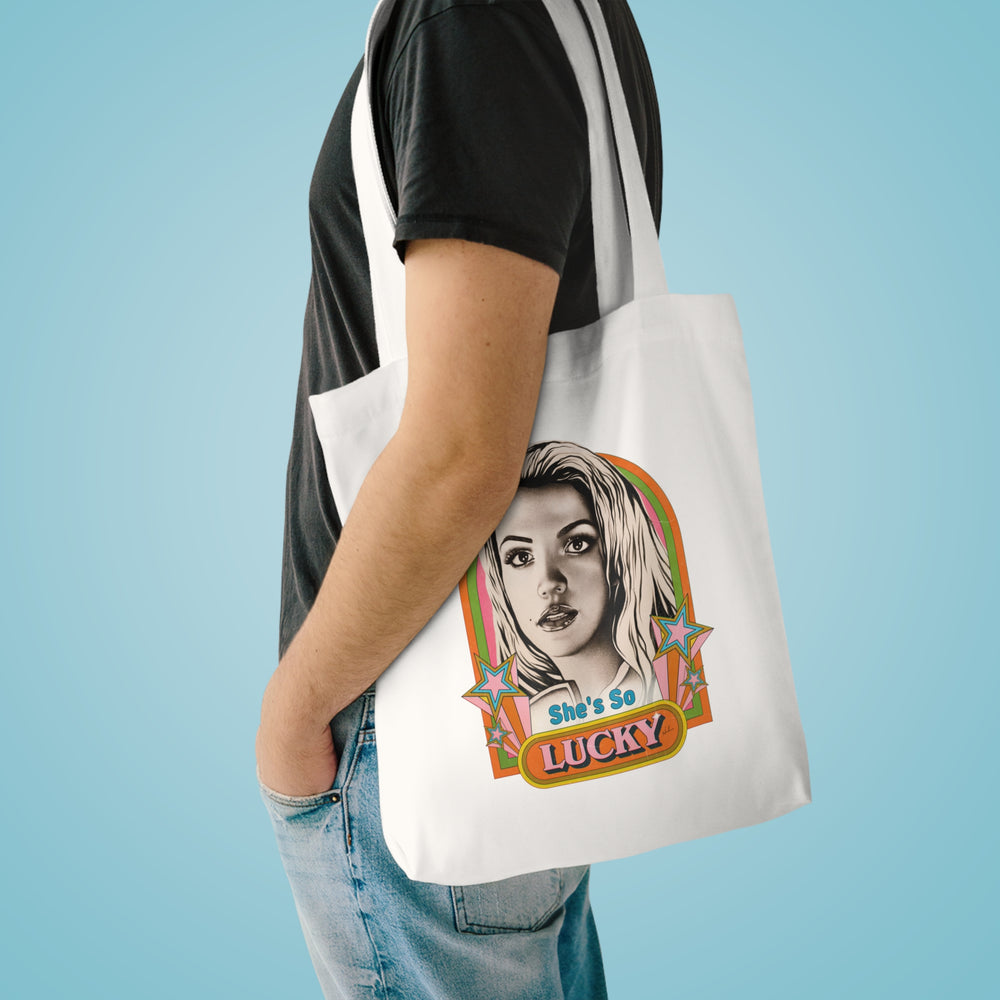 She's So Lucky [Australian-Printed] - Cotton Tote Bag