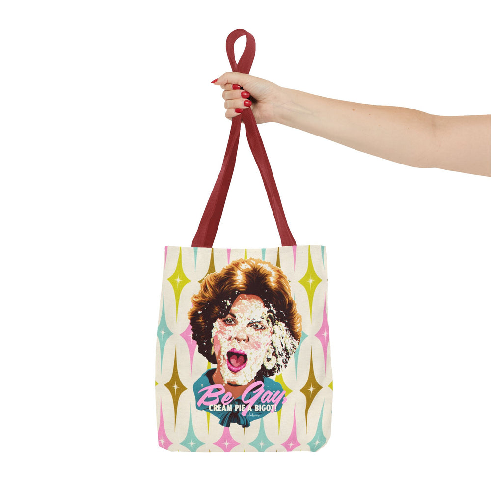 Be Gay, Cream Pie A Bigot! [US-Printed] - Tote Bag (AOP)