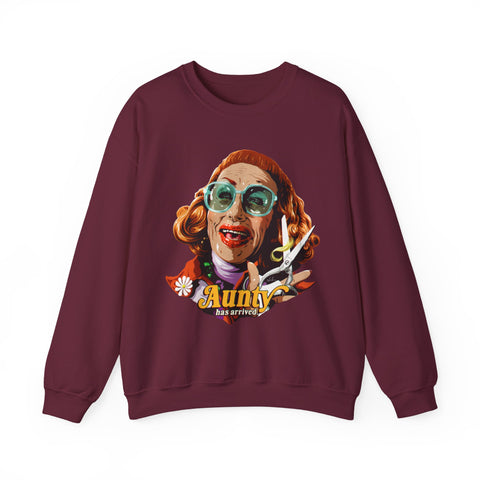 Aunty Has Arrived [UK-Printed] - Unisex Heavy Blend™ Crewneck Sweatshirt