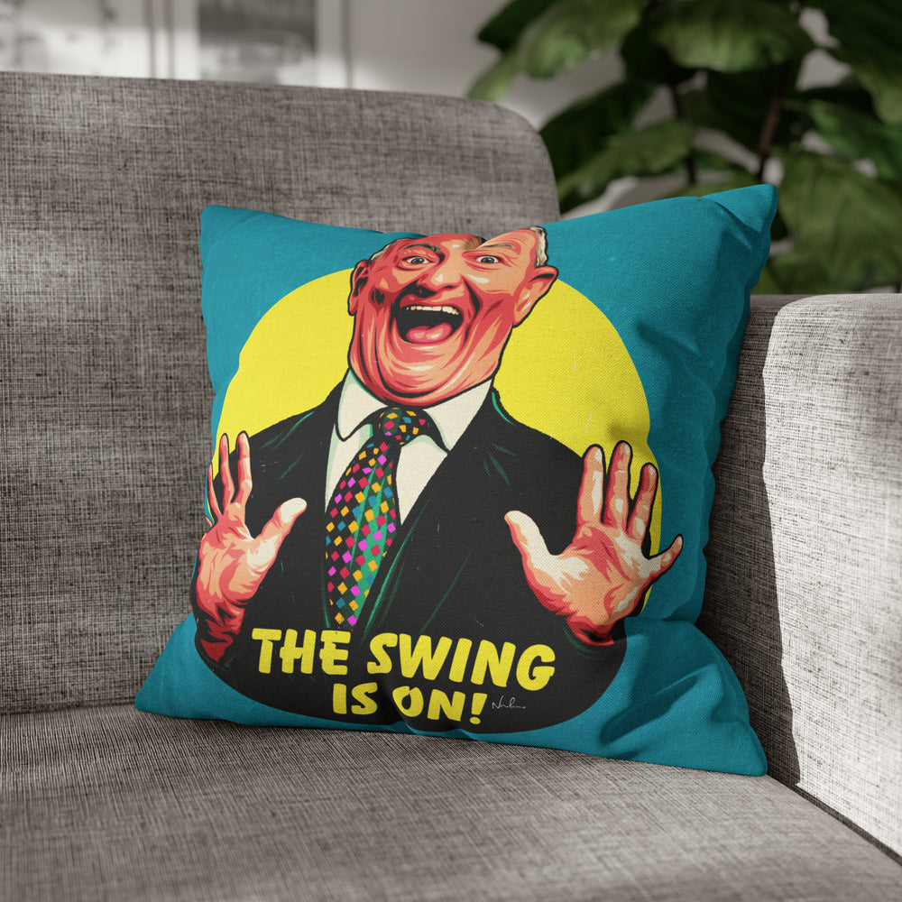 The Swing Is On! - Spun Polyester Square Pillow Case 16x16" (Slip Only)