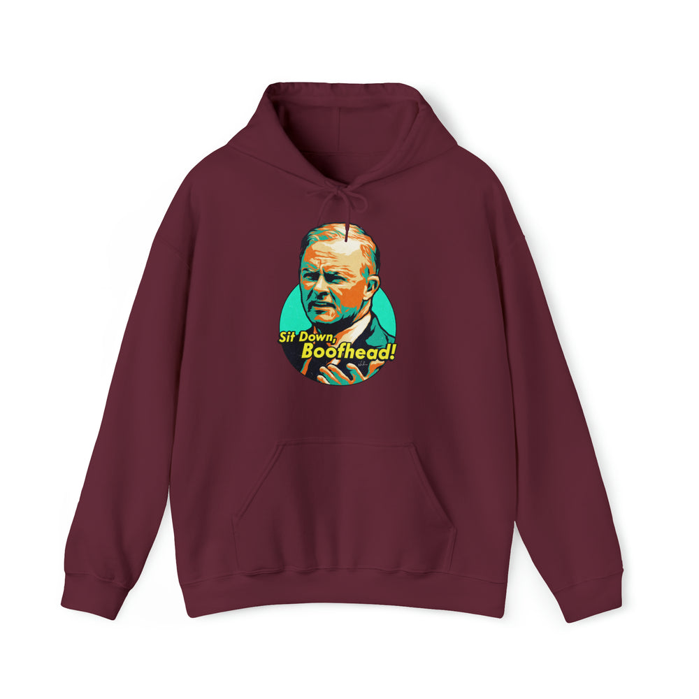 Sit Down, Boofhead! [Australian-Printed] - Unisex Heavy Blend™ Hooded Sweatshirt