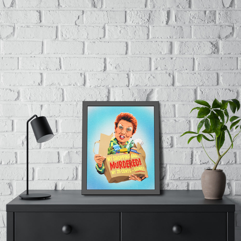 My Shopping Bag, Murdered! - Framed Paper Posters