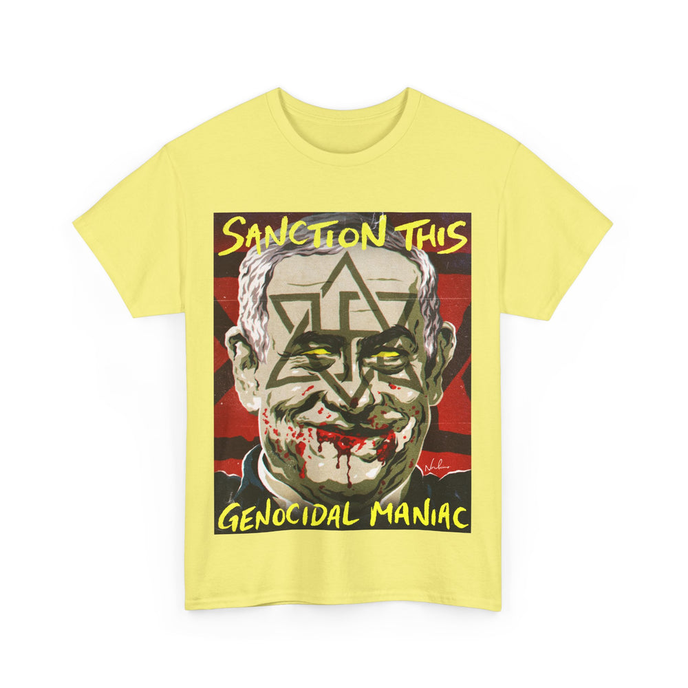 Sanction This Genocidal Maniac [Australian-Printed] - Unisex Heavy Cotton Tee