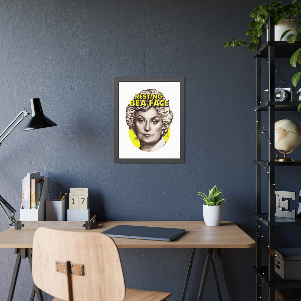 RESTING BEA FACE - Framed Paper Posters