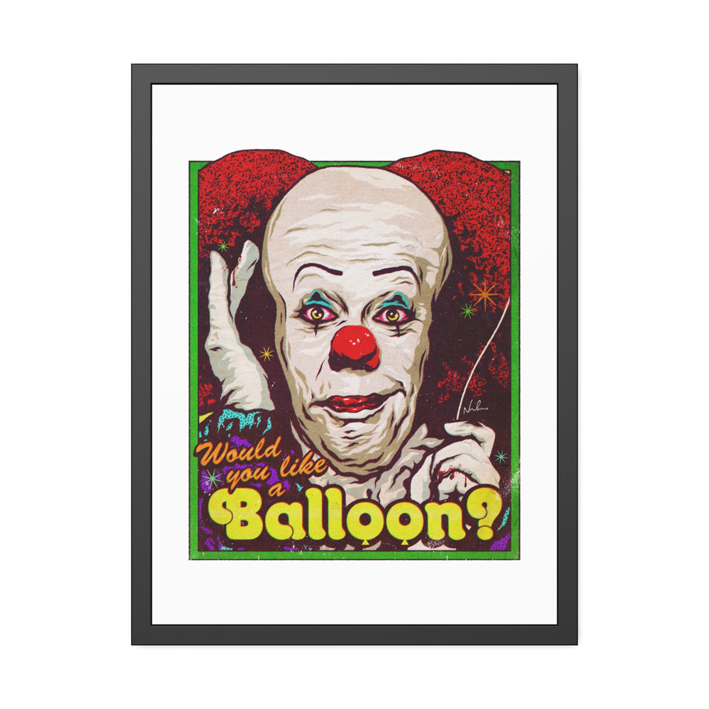 Would You Like A Balloon? - Framed Paper Posters