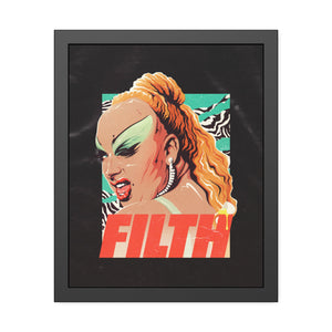 FILTH [Coloured-BG] - Framed Paper Posters
