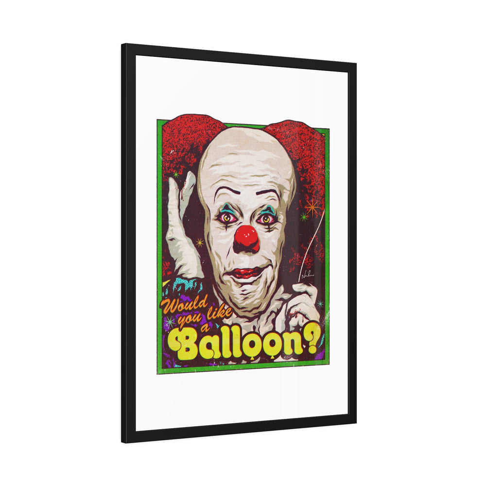 Would You Like A Balloon? - Framed Paper Posters