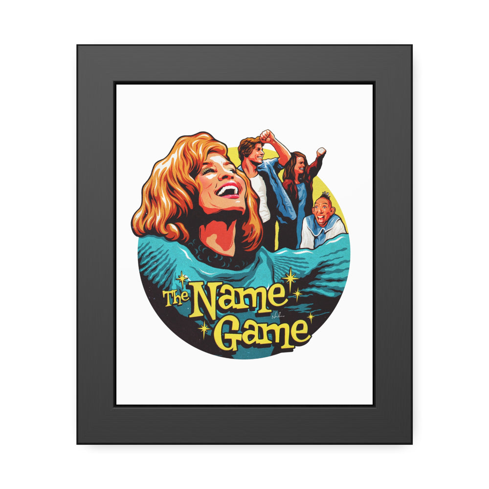 The Name Game - Framed Paper Posters