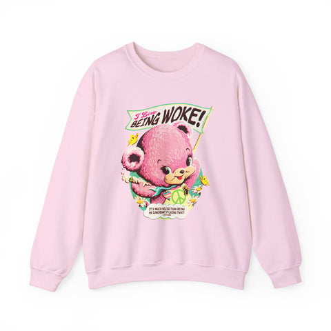 I Love Being Woke [US-Printed] - Unisex Heavy Blend™ Crewneck Sweatshirt