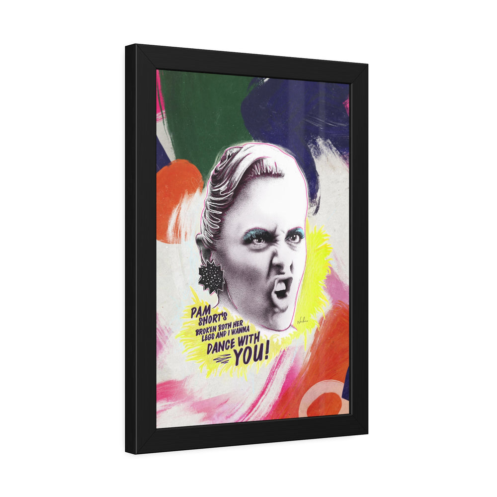 LIZ HOLT [Coloured-BG] - Framed Paper Posters