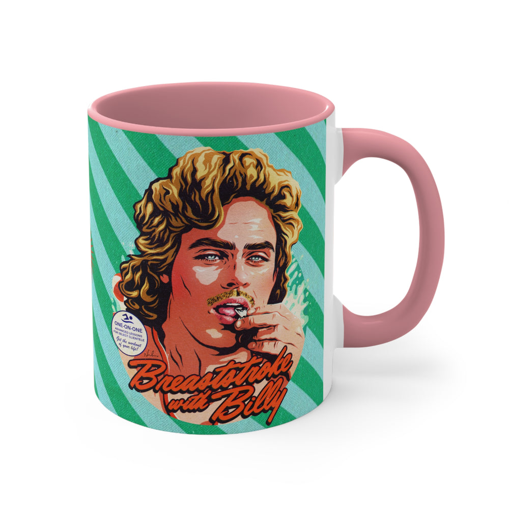 Breaststroke With Billy - 11oz Accent Mug (Australian Printed)